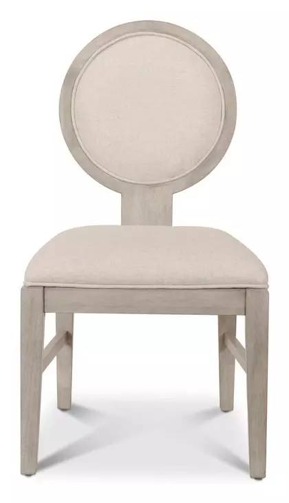 Manhattan Valley Dusty Rose and Neutral Performance Fabric Upholstered Side Chair Set of 2