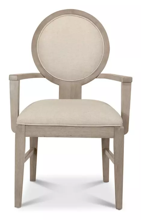 Manhattan Valley Dusty Rose and Neutral Performance Fabric Upholstered Arm Chair Set of 2
