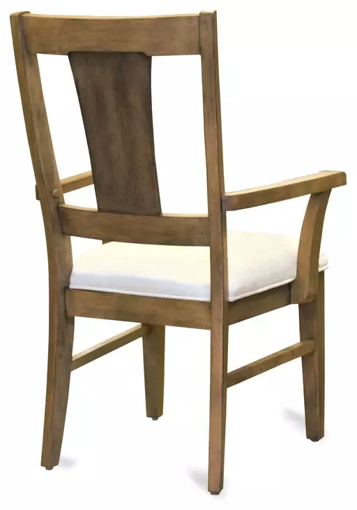 Sun Haven Cream Performance Fabric Upholstered Arm Chair Set of 2