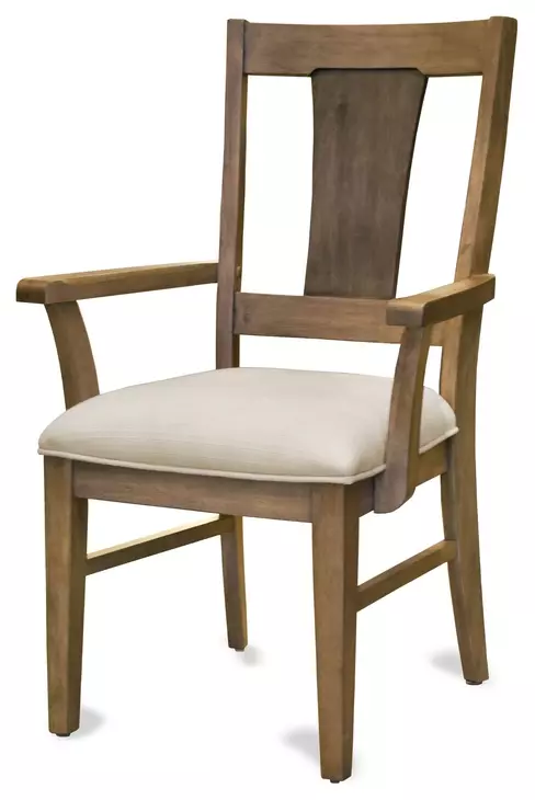 Sun Haven Cream Performance Fabric Upholstered Arm Chair Set of 2