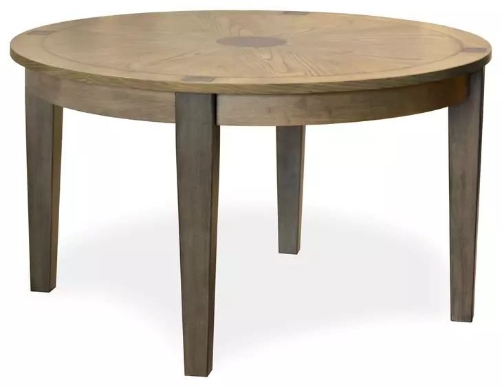 Sun Haven Oak and Walnut Round Dining Room Set