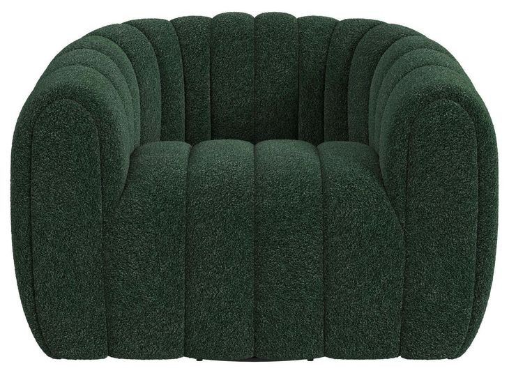 Stacy Hunter Green Upholstered Swivel Chair