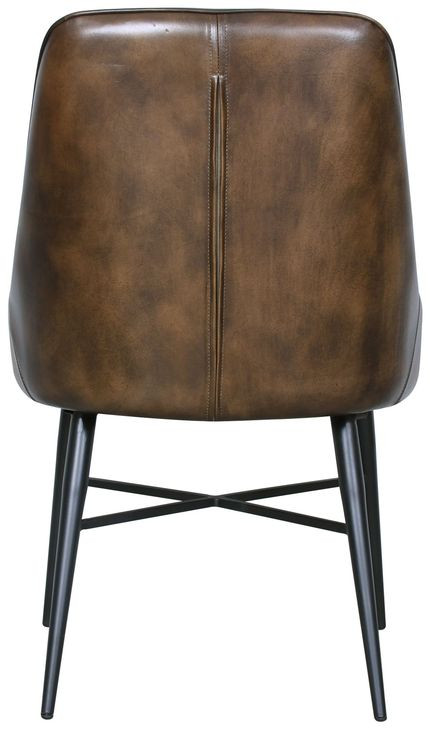 Caldera Dark Oak and Lava Marble Top 48" Round Dining Room Set