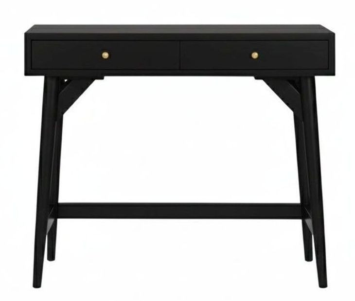 Flynn Black 36" Mini Writing Desk
