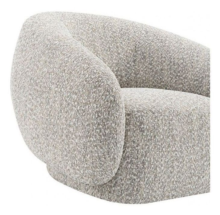 Savino Brown Upholstered Swivel Chair