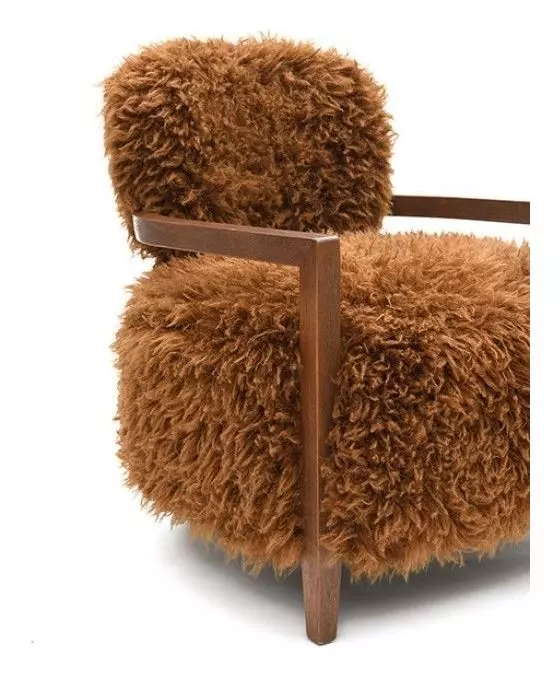 Eramo Camel Brown Upholstered Accent Chair