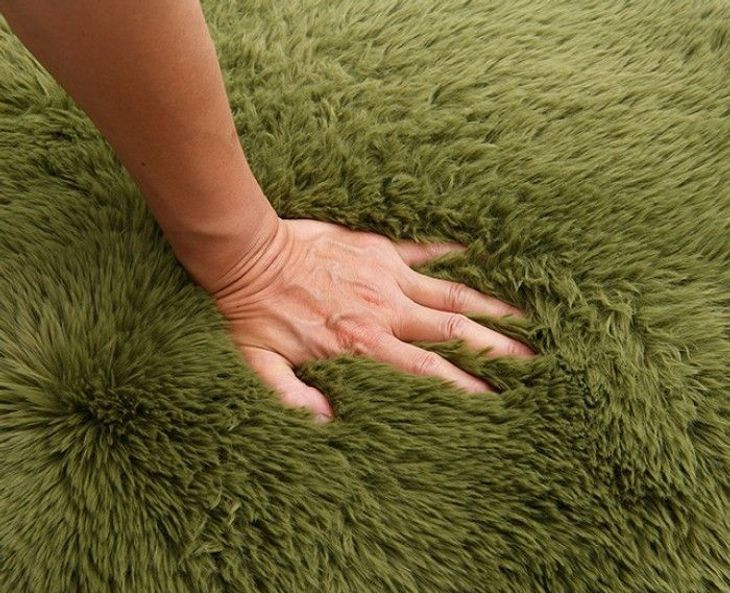 Eramo Green and Dark Walnut Upholstered Accent Chair