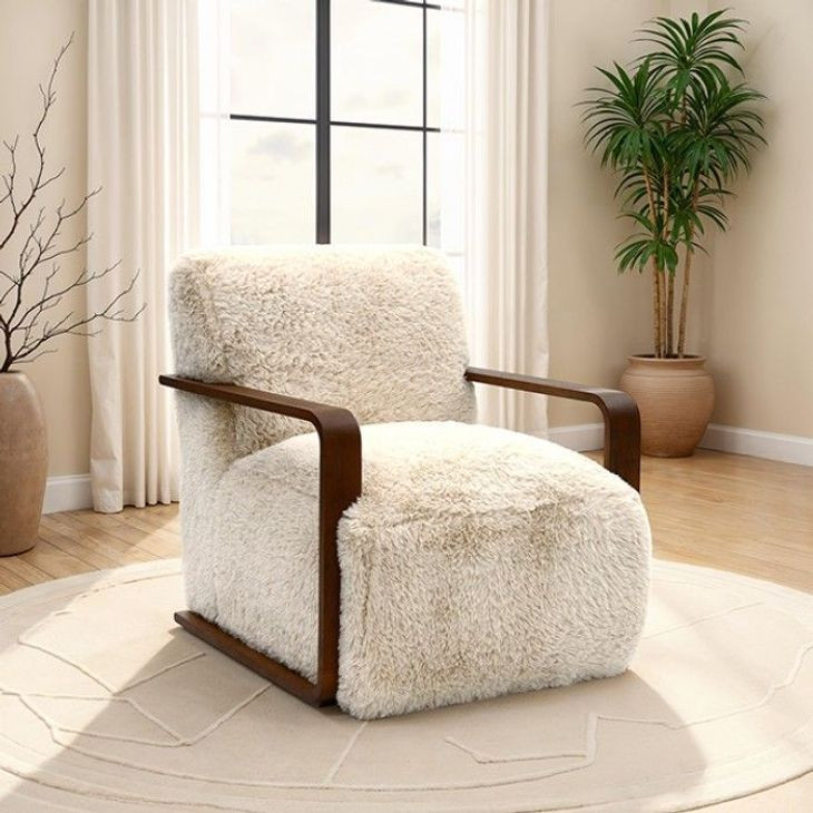 Elardo Sand Upholstered Accent Chair