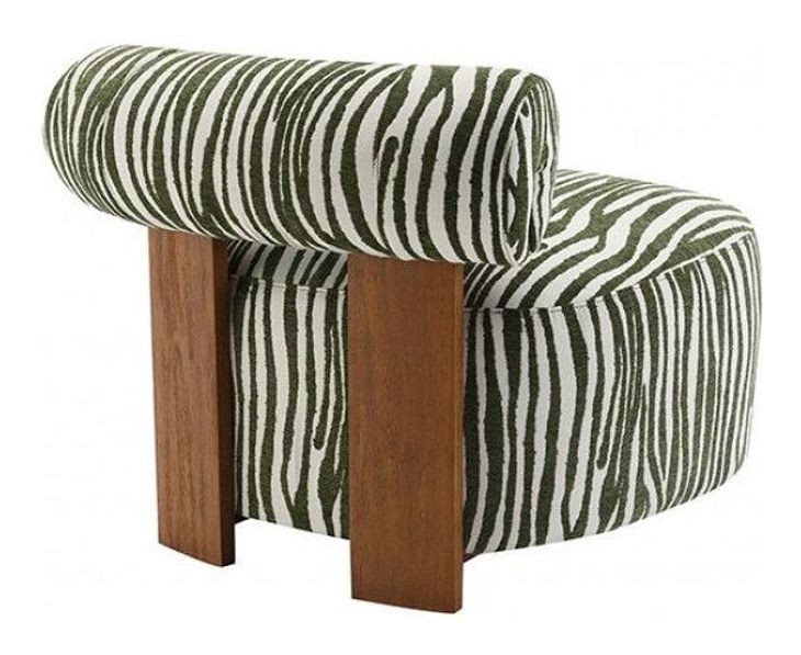 Niobe Green Upholstered Accent Chair