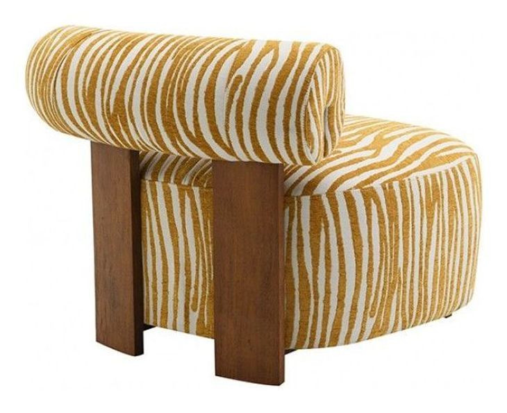 Niobe Yellow Upholstered Accent Chair