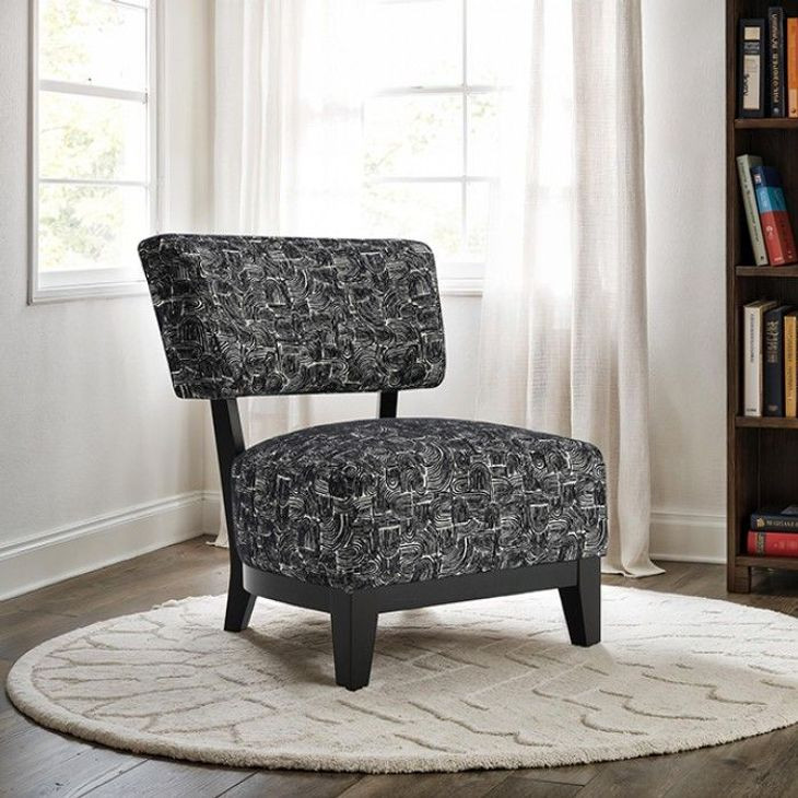 Aveni Black Upholstered Accent Chair