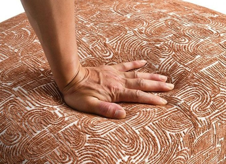 Aveni Rustic Orange Upholstered Accent Chair