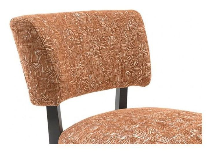 Aveni Rustic Orange Upholstered Accent Chair