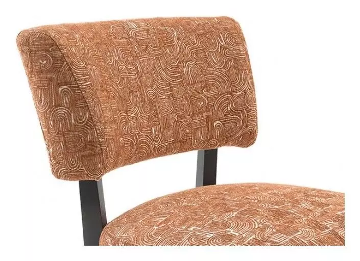 Aveni Rustic Orange Upholstered Accent Chair