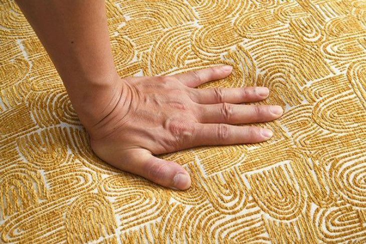 Aveni Yellow Upholstered Accent Chair