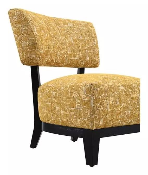 Aveni Yellow Upholstered Accent Chair