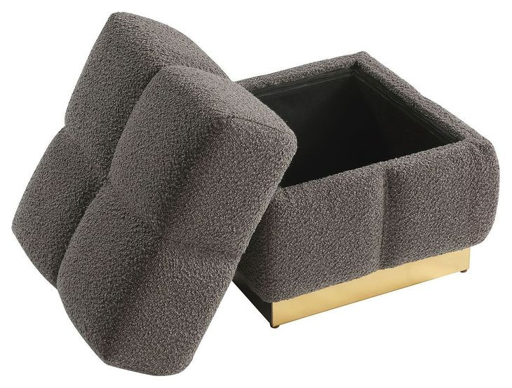 Aileen Charcoal Storage Stool