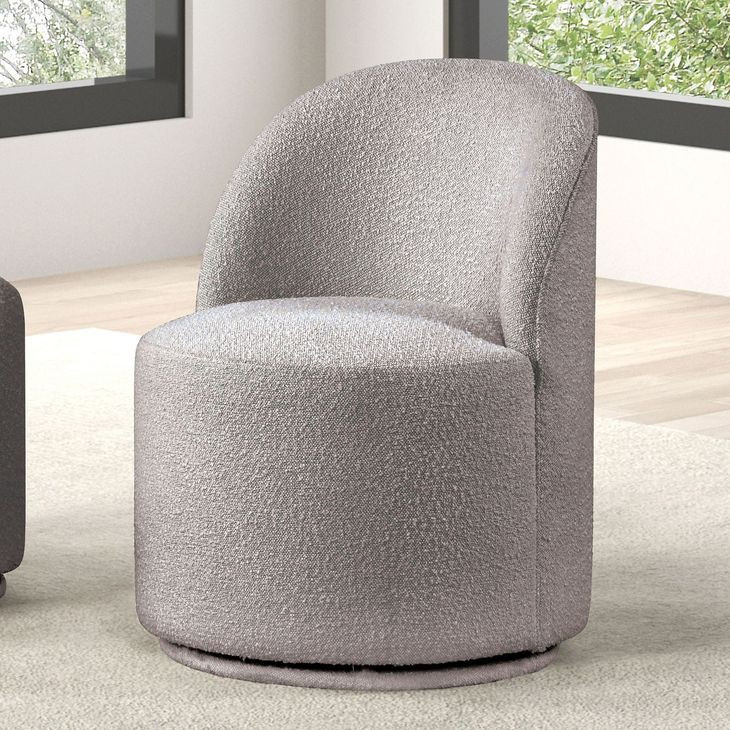 Broager Light Gray Dining Swivel Chair