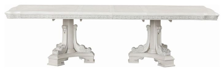 Stella Mia Ivory 114" Extendable Rectangular Dining Table