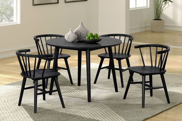 Yate Black Side Chair Set of 2