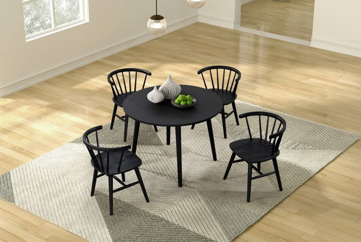 Yate Black Side Chair Set of 2