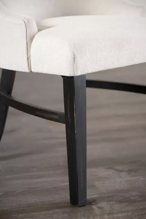 Gosport Black and Beige Upholstered Armchair Set of 2