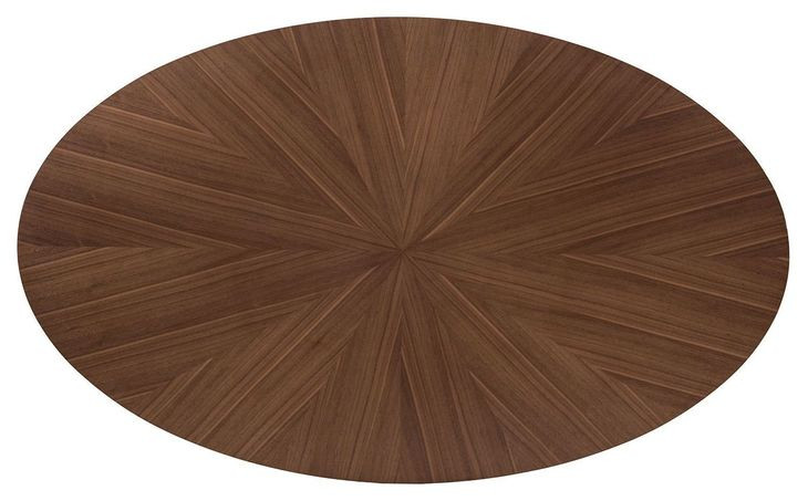 Ebikon Walnut 71" Oval Dining Table