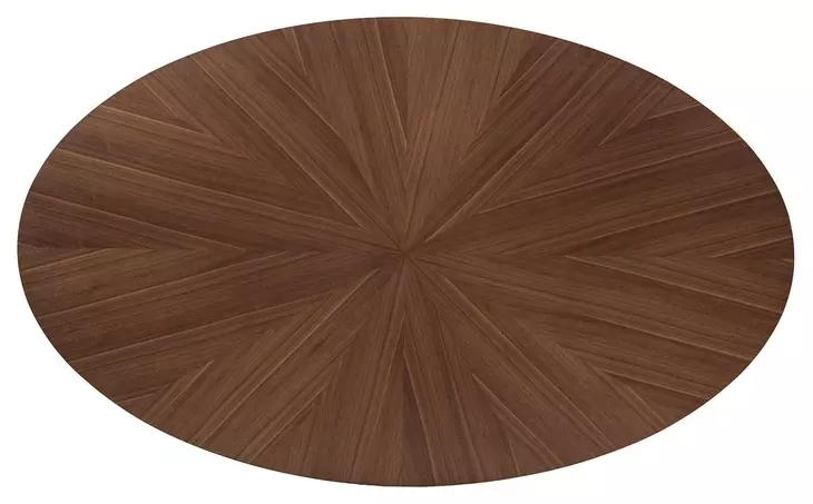 Ebikon Walnut 71" Oval Dining Table