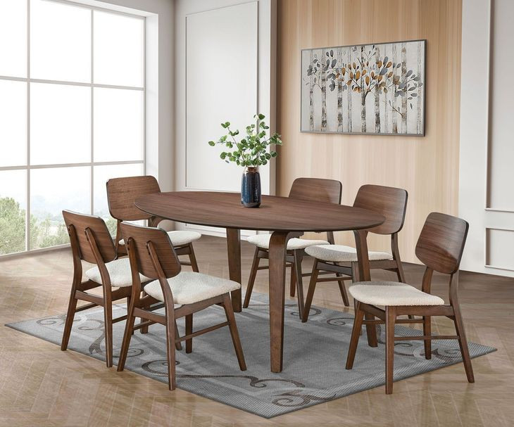 Narvik Walnut 71" Oval Dining Table