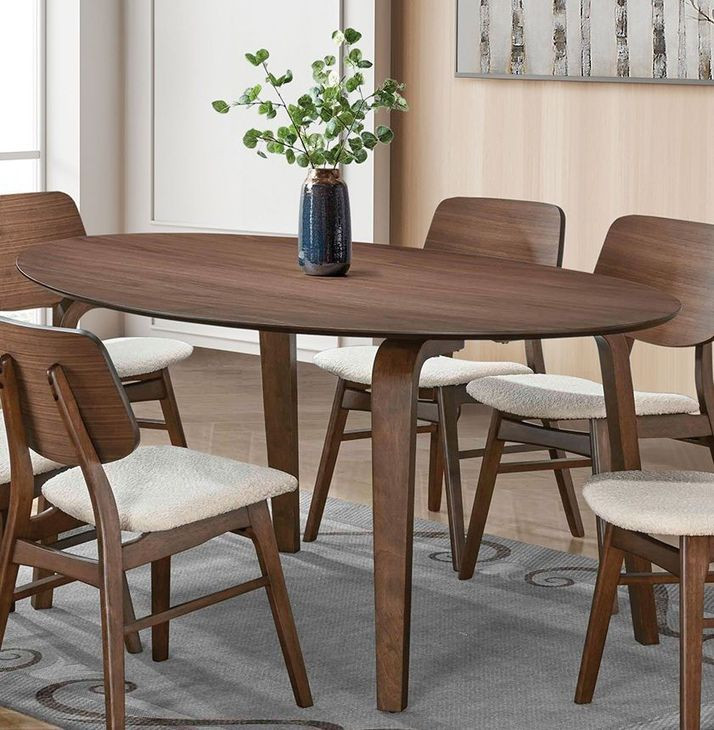 Narvik Walnut 71" Oval Dining Table