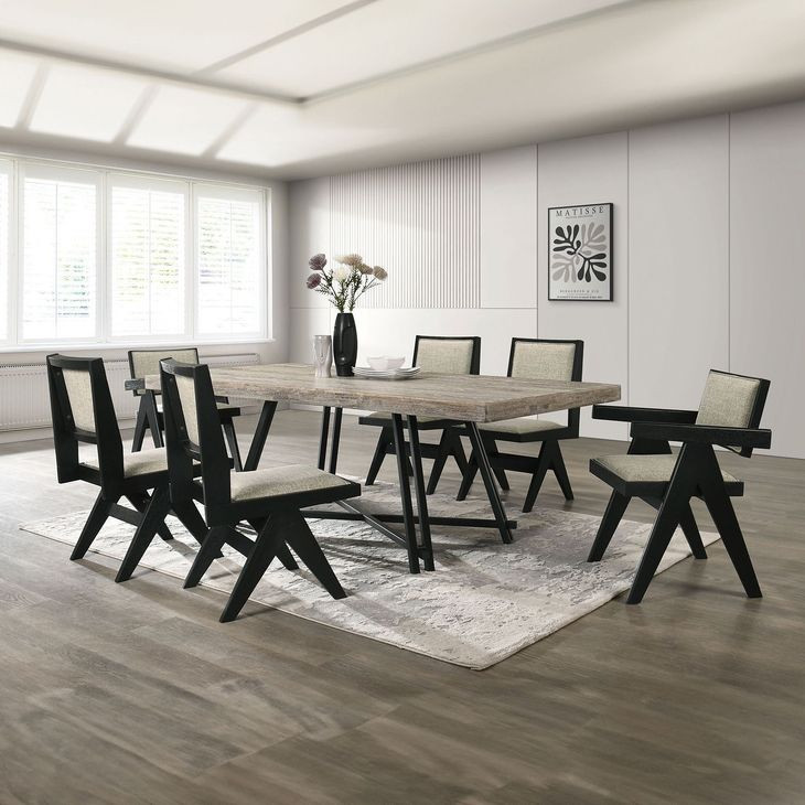 Tottenham Black 84" Rectangular Dining Room Set