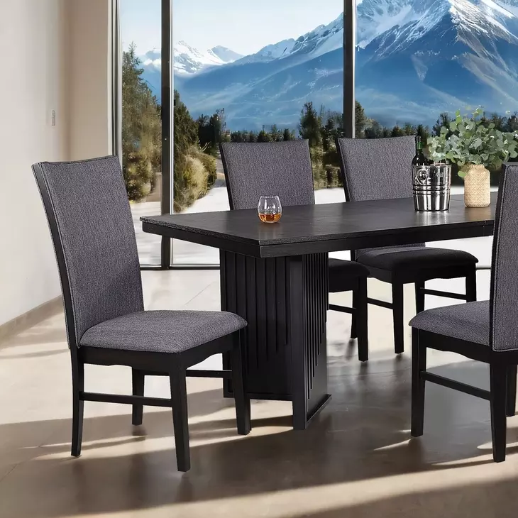 Easingwold Black Upholstered Side Chair Set of 2