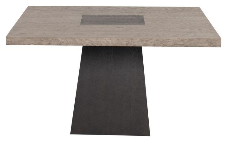 Broager Rustic Oak and Dark Walnut Square Dining Room Set