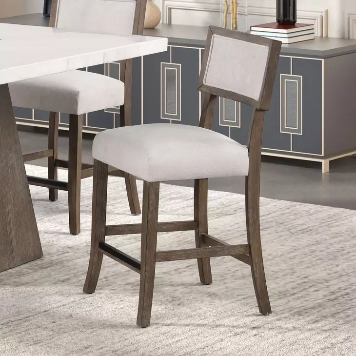 Grasten Dark Walnut Square Counter Height Dining Room Set