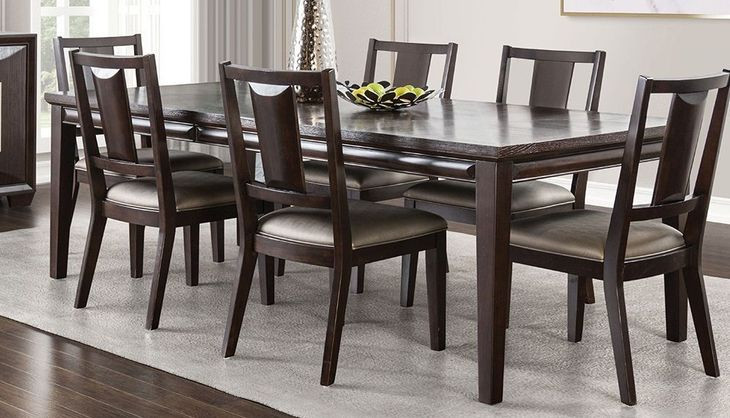 Hinwitz Espresso 90" Rectangular Dining Table