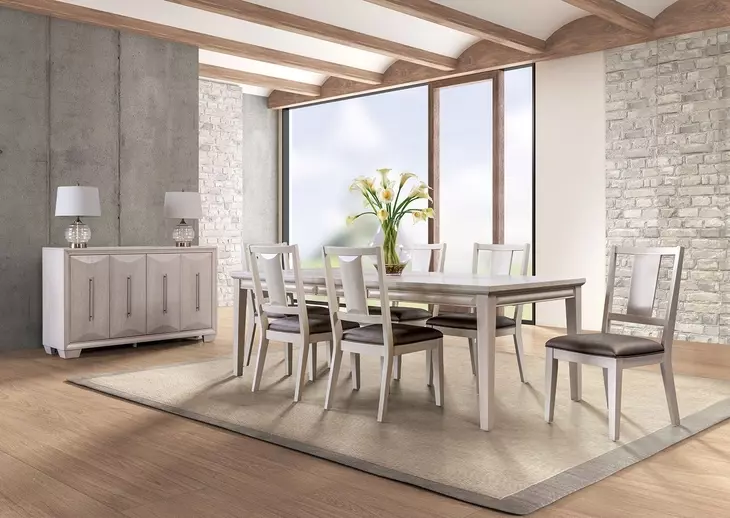 Hinwitz White Oak 90" Rectangular Dining Table