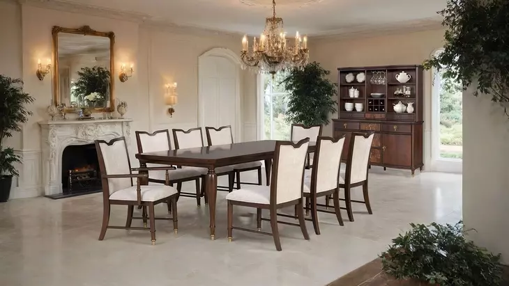 Westerham Dark Cherry 94" Extendable Rectangular Dining Table