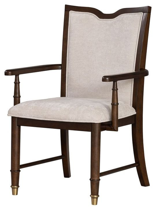 Westerham Beige Upholstered Arm Chair Set of 2