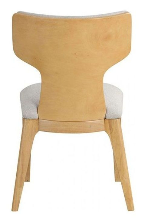 Caerwys Beige and Natural Upholstered Side Chair Set of 2