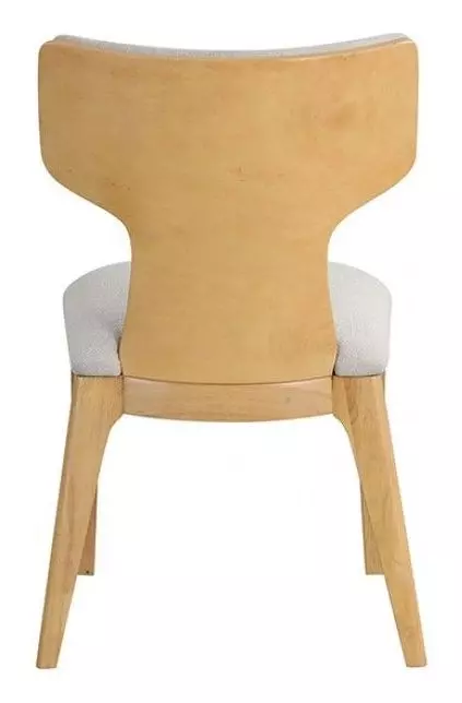 Caerwys Beige and Natural Upholstered Side Chair Set of 2