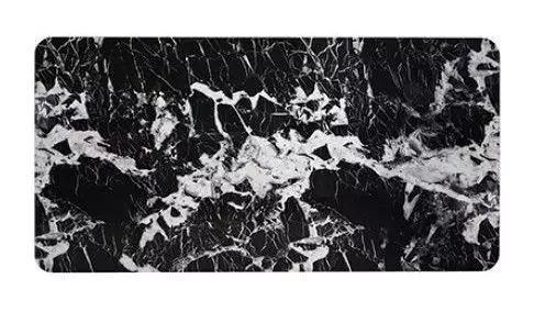 Selsey Black 78" Rectangular Marble Top Dining Table