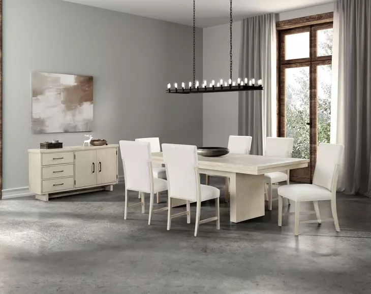 Hagerman Natural 94" Extendable Rectangular Dining Table