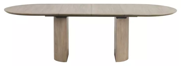 Clements Oak 102" Extendable Oval Dining Table