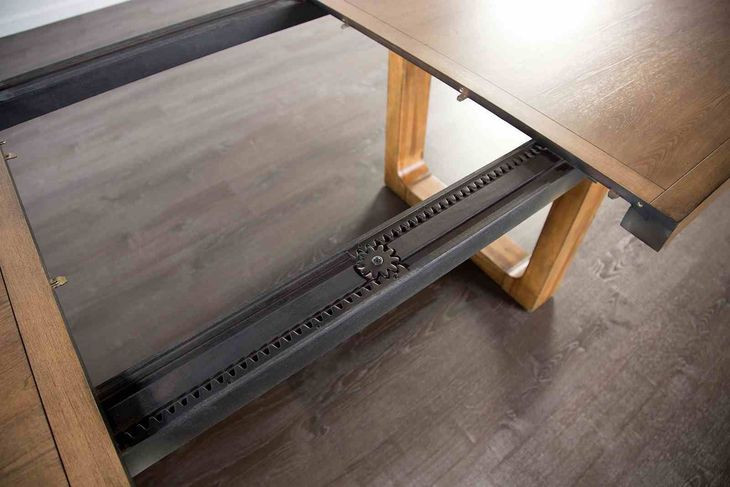 Mandal Chestnut 108" Extendable Rectangular Dining Table