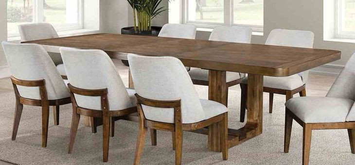 Mandal Chestnut 108" Extendable Rectangular Dining Table