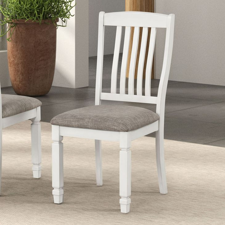 Pendola Rustic White Rectangular Dining Room Set