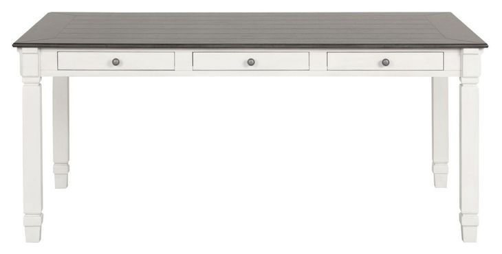 Pendola Rustic White Rectangular Dining Room Set