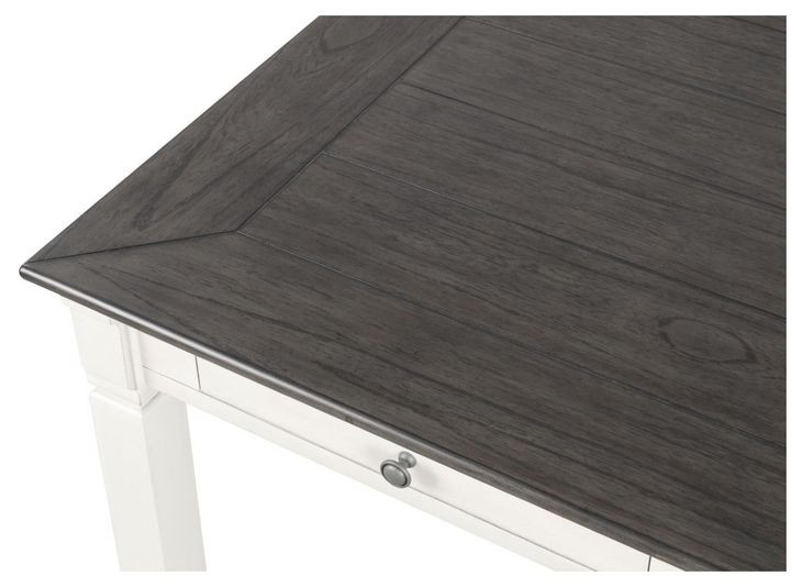 Pendola Rustic White 72" Rectangular Dining Table with Storage