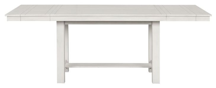 Ferrone Rustic White Oak 84" Extendable Rectangular Dining Table