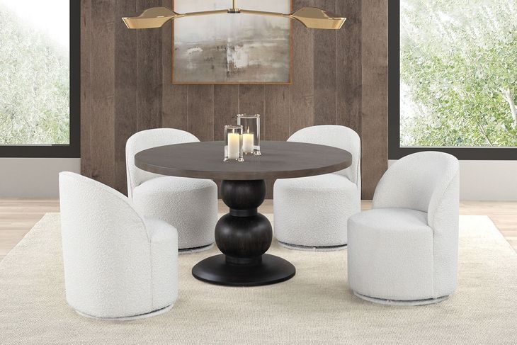 Essen Espresso 54" Round Dining Table